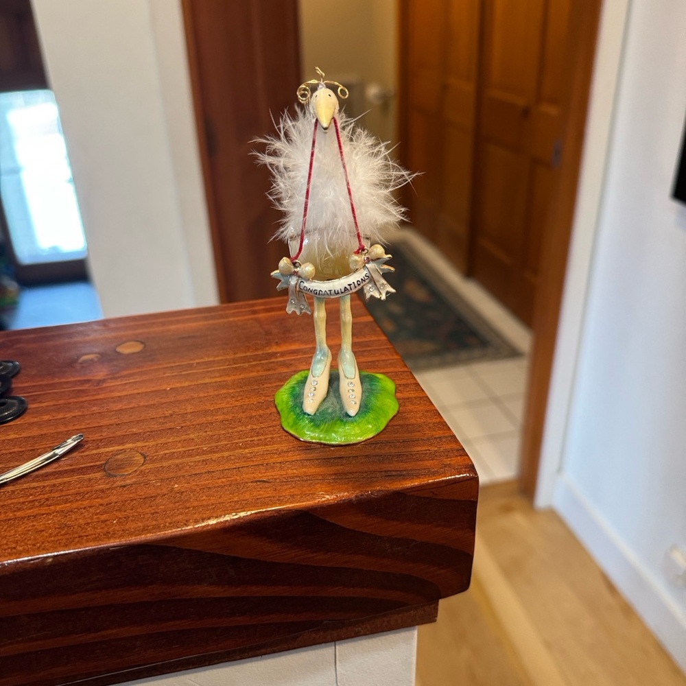 Patience Brewster Krinkles Stork with hinged jewel boxy - Picture 3 of 6